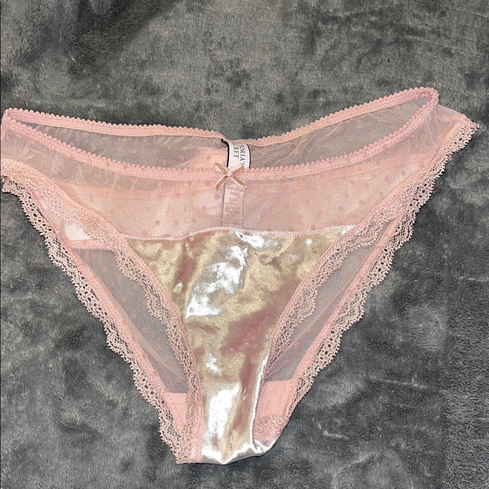 Victoria's Secret Pink Satin and Lace Panties